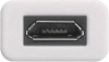 Adapter wtyk USB-C - gniazdo microUSB Biały