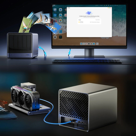 Minisforum NAS N5 Ryzen 7 255, 0+128