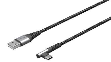USB-C - USB-A 2.0 Kabel Goobay Angular TEXTIL 05m - zdjęcie 2