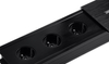 Gniazdo blatowe rozsuwane czarne 3x 230v Spacetronik SPS-S33B