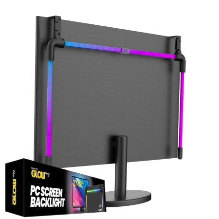 Oświetlenie na tył monitora OUTLET LED Spacetronik Glow Three 32 cali na PC - zdjęcie 2