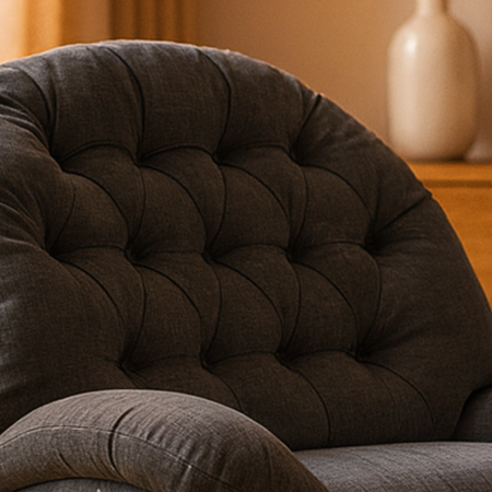 Zestaw wypoczynkowy fotel elektryczny Spacetronik Flax 04M szary + stolik regulowany