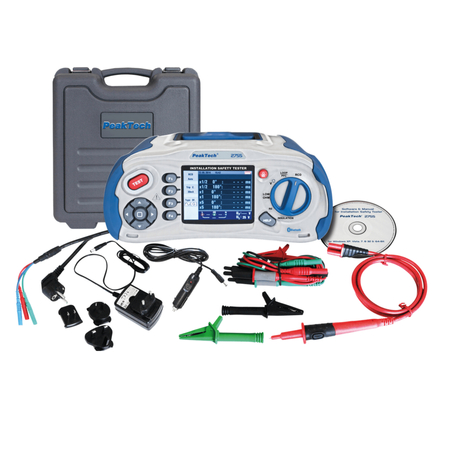 Tester bezpieczeństwa instalacji elektrycznej PeakTech 2755