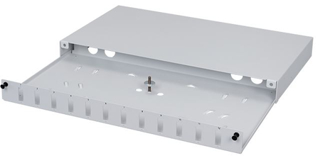 Przełącznica światłowodowa 19" 1U 12xSC Duplex Szara stała