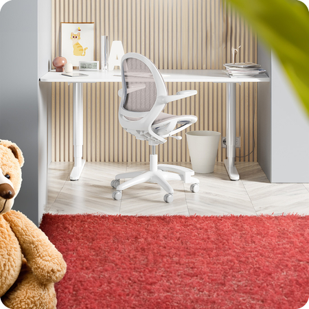 Ergonomiczne krzesło dziecięce – kremowe - Spacetronik SPC-XD03C - zdjęcie 2
