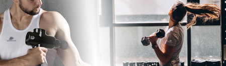 Masażer ręczny Pistolet do masażu Massage Gun Spacetronik SP1100B czarny