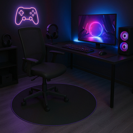 Mata ochronna gumowa pod krzesło SPB047 D100cm