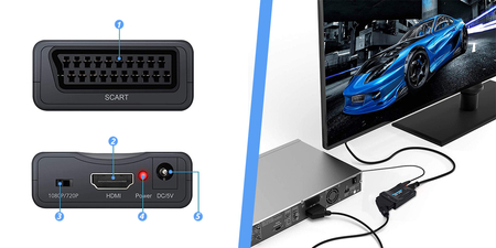 SCART zu HDMI Konverter Spacetronik SPSC-H02
