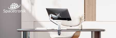 Uchwyt czarny na monitor Spacetronik SPAS110B