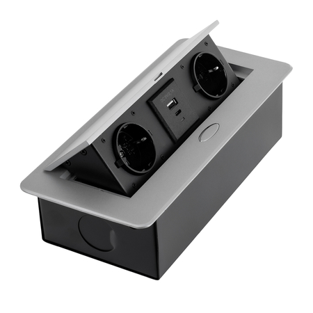 Spacetronik SPS-D24S V2 Arbeitsplattensteckdose Öffnung