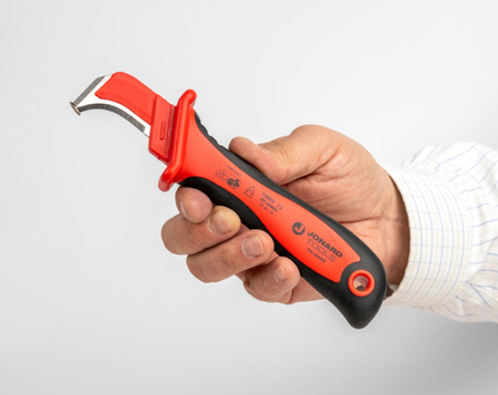Nóż do izolowanych osłon kabli i kanałów KN-200INS JONARD TOOLS - zdjęcie 2
