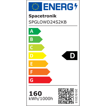 Podwójna lampa podłogowa biurowa GLOW D24 Czarna