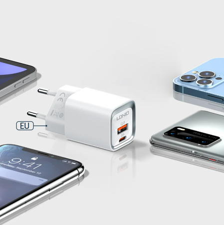 Ladegerät mit Kabel Apple MFI Lizenz 20W 2x USB