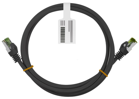 LAN Patchcord CAT 8.1 GHMT S/FTP schwarz 1m