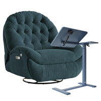 Zestaw wypoczynkowy fotel elektryczny Spacetronik Flax 04M + stolik regulowany