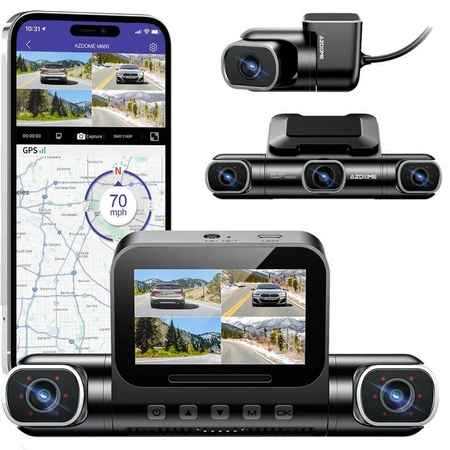 Wideorejestrator 4K 4CH WiFi GPS AZDOME M660