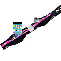 Sportowa saszetka nerka na telefon Expandable Waist Bag pink