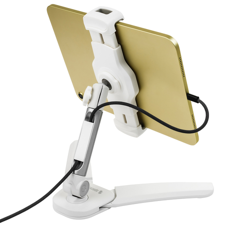 Podstawka na tablet 2w1 Hang&stand SPP-115W biała - zdjęcie 2