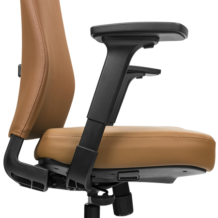 Krzesło biurowe ergonomiczne Spacetronik HAVARD-02 brązowe