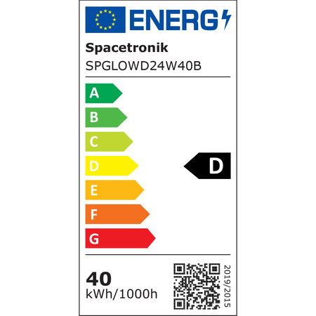Lampa ścienna kinkiet do biura GLOW D24 40W Czarna