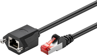 Kabel LAN przedłużacz CAT7  S/FTP CU czarny 5m