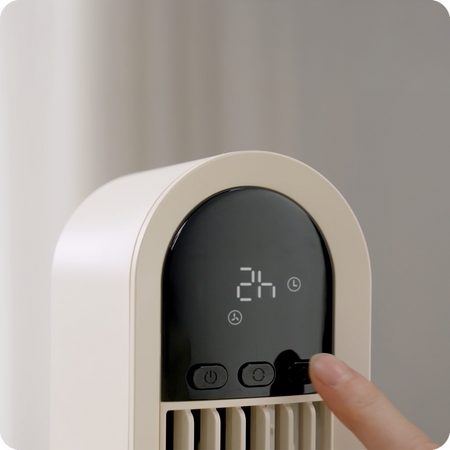 Przenośny wentylator biurkowy z możliwością obrotu do 90° Spacetronik AirPuff 4