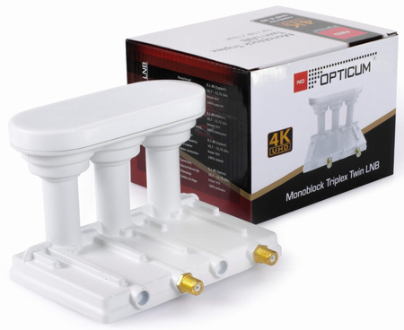 LNB Monoblock Twin TRIPLE Opticum ROBUST 3°