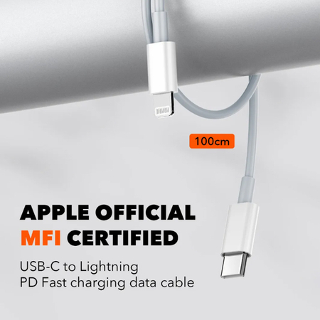 Ladegerät mit Kabel Apple MFI Lizenz 35W 2x USB-C