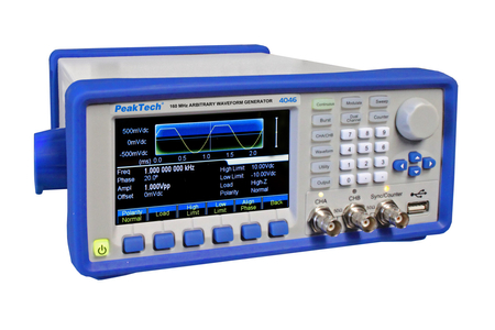 Arbitralny generator przebiegów 2CH 1 µHz – 160 MHz PeakTech 4046