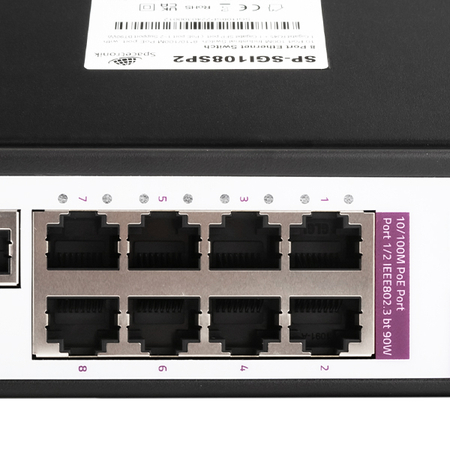 SWITCH 8-Port SP-SGI108SP2 Industrieller PoE SFP