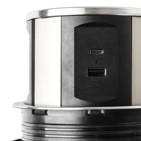 Gniazdo do blatu wpuszczane okrągłe Spacetronik SPS-R3D5B V2