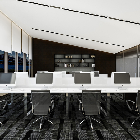Lampa sufitowa biurowa osadzana LED GLOW D24 Biała - zdjęcie 2