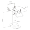 Uchwyt terminala kart Spacetronik SPA-102B