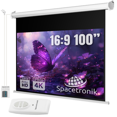 Elektryczny Ekran Projekcyjny Ścienny 100" 16:9 Outlet C