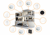 Alarm bezprzewodowy Maxkin Tutti Touch WiFi z czujką magnetyczną DWS-303