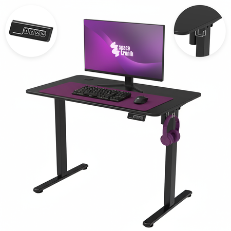 Elektryczne biurko Moris SPE-O111BB 120×60 cm - zdjęcie 2