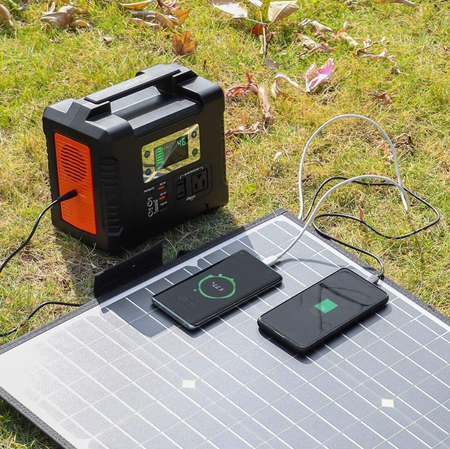 Przenośny panel solarny FlashFish 50W do ładowania powerbanku, smartfonów, urządzeń S1850 FF