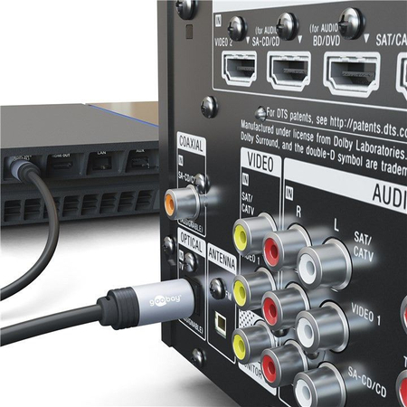 Audiokabel Klinke - 2x RCA Goobay Plus TEXTIL 5m
