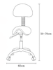 Ergonomiczny hoker regulowany SELLA szary