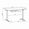 Spacetronik Moris 124BM 100x60 elektrischer Schreibtisch