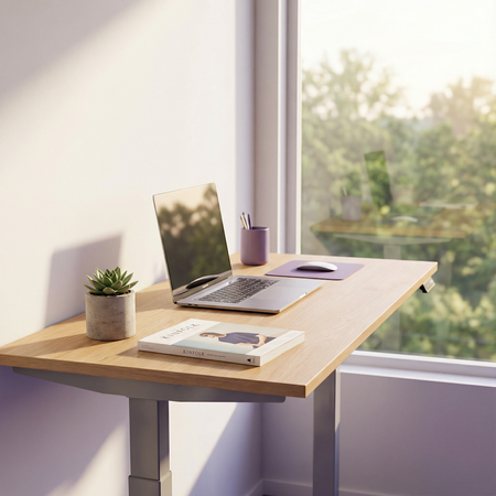 Stelaż biurka elektryczny Spacetronik SPE-253G USB szary