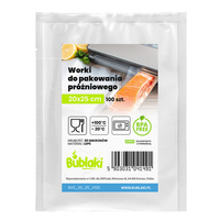 Woreczki Próżniowe do Zgrzewarki  20 x 25cm 100szt. Moletowane Bublaki Folia do Pakowarki