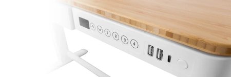 Biurko z elektryczną regulacją wysokości Spacetronik SPE-B128WT Astrid OUTLET
