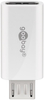 Adapter gniazdo USB-C na wtyk microUSB 2.0 do 480 Mb/s Goobay biały