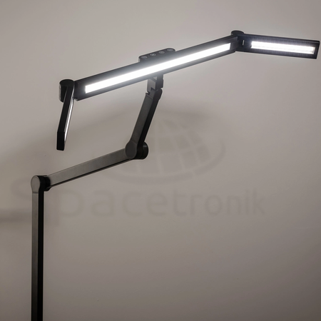 Zestaw ergonomiczny biurowy Biurko Vegard SPEO232 Fotel BARD Lampa Glow D4