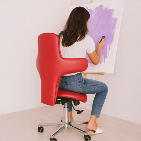 Ergonomiczny hoker regulowany SELLA czarny