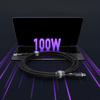 Kabel LED silikonowy USB-C do USB-C E-marker 1m