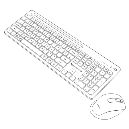 Zestaw 100" PRS-F04 + SPA-P01B + SPH-W32 + klawiatura/mysz