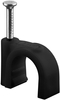 Flop Kabelhalter rund schwarz Goobay 100x 4mm