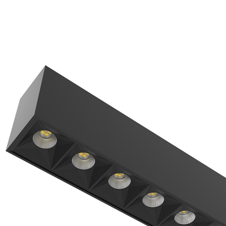 Lampa sufitowa do biura LED GLOW D24 4000K Czarna